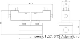 Aventics 5/3-пневмораспределитель, Cерия 581, размер 2 – 5812792190 - Aventics 5/3-пневмораспределитель, Cерия 581, размер 2 – 5812792190
