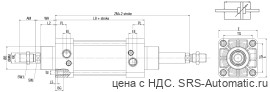 Двустороннего действия, амортизированный, с магнитным кольцом и двусторонним штоком el 040 0500 t - Двустороннего действия, амортизированный, с магнитным кольцом и двусторонним штоком el 040 0500 t