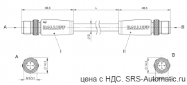 Соединительный кабель Balluff BCC M414-M414-6D-338-ES64N9-800 - Соединительный кабель Balluff BCC M414-M414-6D-338-ES64N9-800