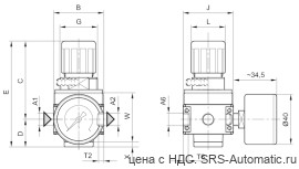 Aventics Регулирующий клапан, Cерия NL1-RGS – 0821302706 - Aventics Регулирующий клапан, Cерия NL1-RGS – 0821302706