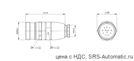 Разъем Balluff BCC M67C-0000-20-000-54XCA0-000 - Разъем Balluff BCC M67C-0000-20-000-54XCA0-000